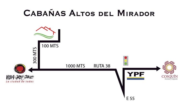 Mapa de Cabaas Altos del Mirador