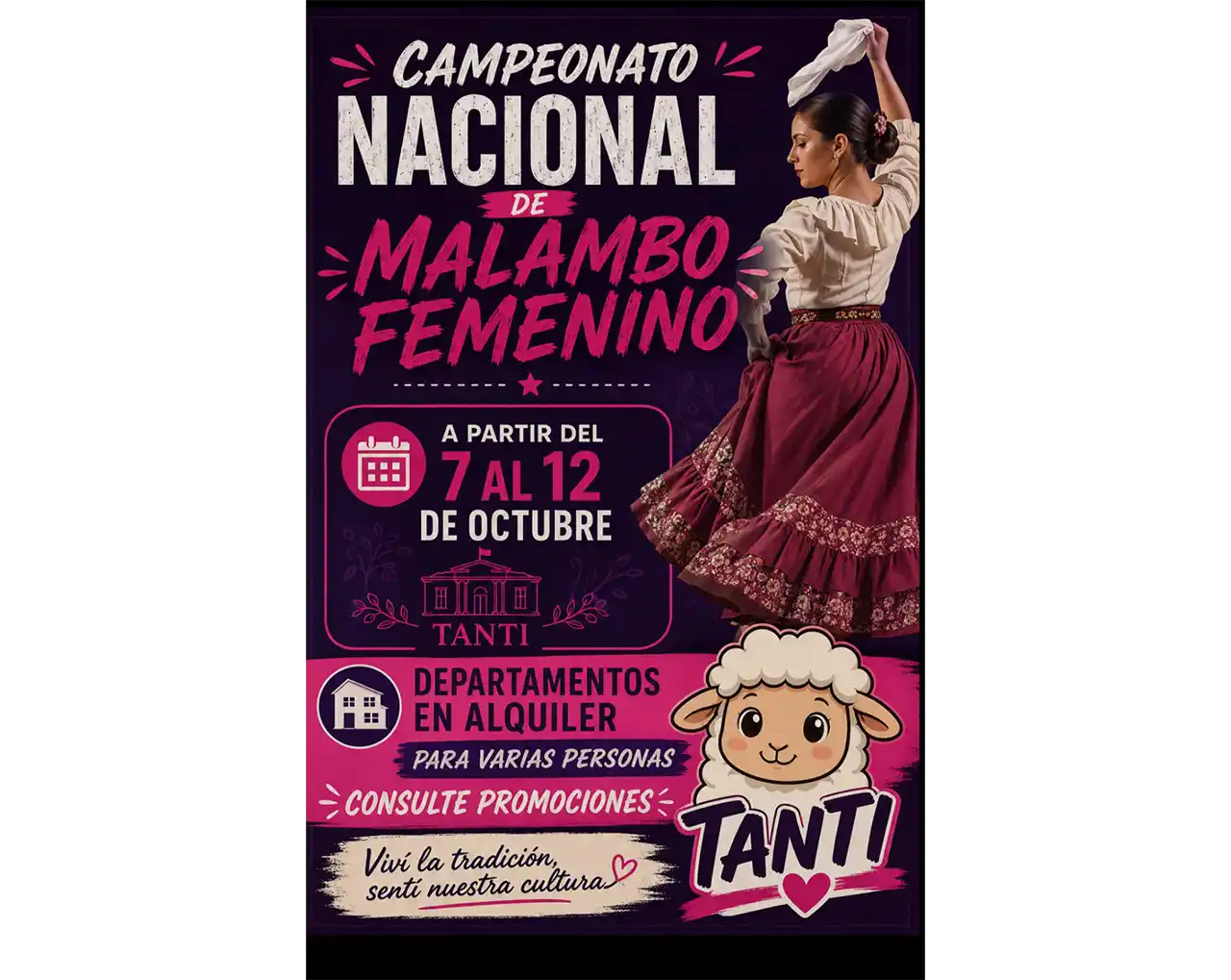 Tarifas de Departamentos Betania en el Parador de Tanti