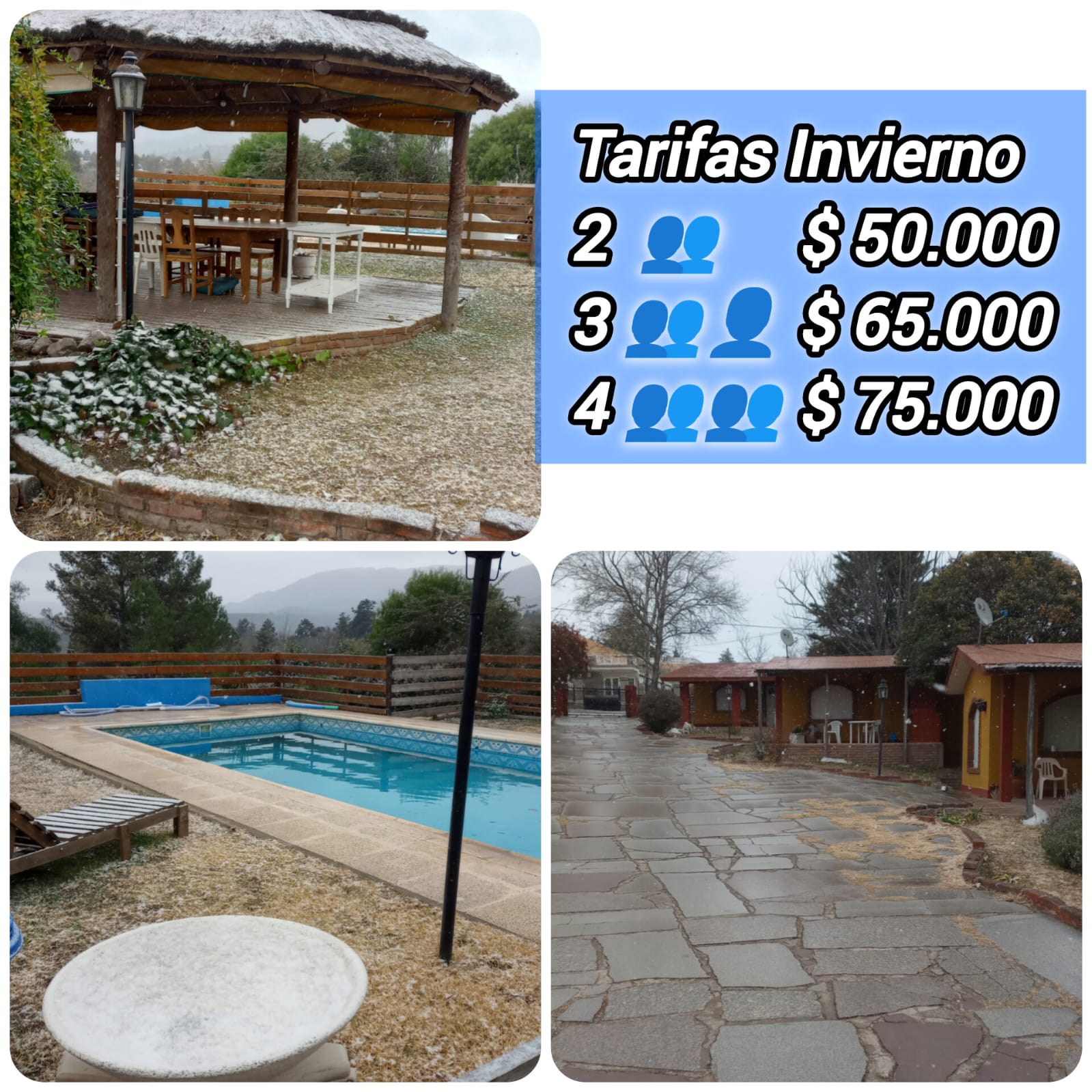 Tarifas de Del Alto Complejo de Cabaas