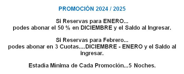 Tarifas de Complejo Vientos Azules